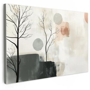 MuchoWow OBRAZ NA PLÁTNE Wabi sabi - Béžová - Rastlina 120x80 cm vyobraziť