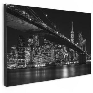 MuchoWow OBRAZ NA PLÁTNE New York - Brooklyn - most 30x20 cm vyobraziť