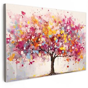 MuchoWow OBRAZ NA PLÁTNE Akvarel - Strom - Umenie - Abstraktné 120x80 cm vyobraziť