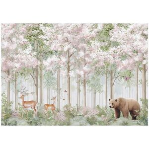 Wallarena FOTOTAPETA do detskej izby les zvieratá jeleň 300x210 vyobraziť