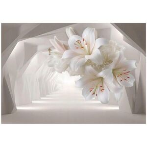Wallarena 3D abstraktná béžová fototapeta 250x175 cm vyobraziť
