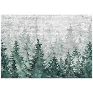 Wallarena FOTOTAPETA les stromy zelená 254x184 cm vyobraziť