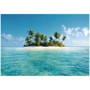 Wallarena FOTOTAPETA Beach Island Blue 150x105 cm vyobraziť