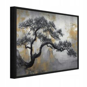 Wallarena ZARÁMOVANÉ obrazy abstrakcia stromu béžová 120x80 cm vyobraziť
