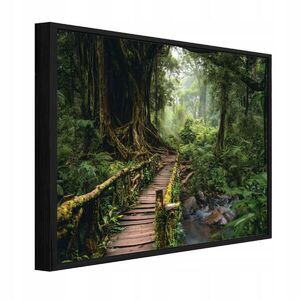 Wallarena ZARÁMOVANÉ obrazy les stromy zelená 120x80 cm vyobraziť
