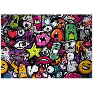 Wallarena FOTOTAPETA pre chlapcov graffiti farebná 300x210 cm vyobraziť