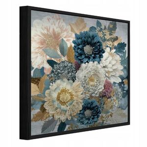 Wallarena ZARÁMOVANÉ obrazy kvety pivonky modré 50x50 cm vyobraziť