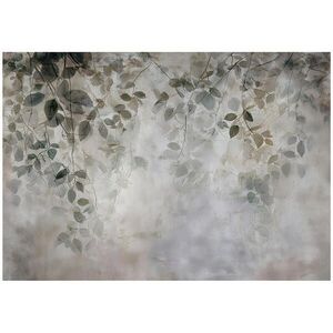Wallarena FOTOTAPETA s listami visiacimi sivými 150x105 cm vyobraziť
