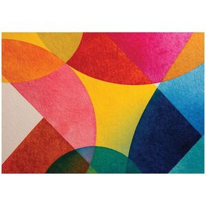 Wallarena GEOMETRICKÁ farebná fototapeta v štýle Art Deco 250x175 cm vyobraziť