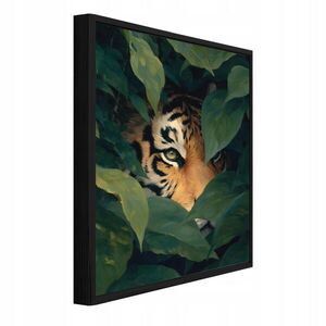 Wallarena ZARÁMOVANÉ obrazy Tigrie listy zelené 40x60 cm vyobraziť