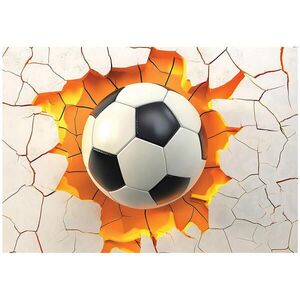 Wallarena FOTOTAPETA do chlapčenskej izby 3D efekt futbalový dizajn 300x210 cm vyobraziť
