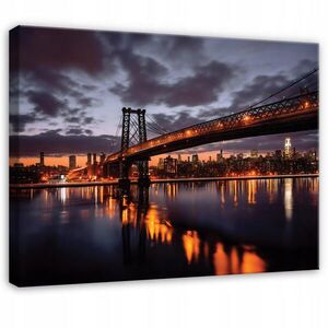 Wallarena OBRAZ na plátne Bridge City Orange 60x40 cm vyobraziť