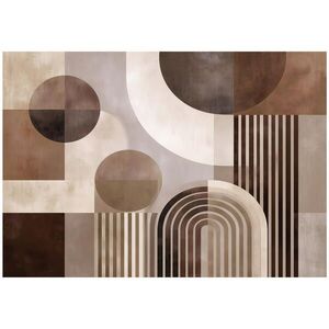 Wallarena FOTOTAPETA Art Deco Abstraktná hnedá 400x280 cm vyobraziť