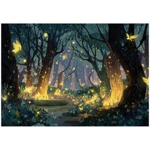 Wallarena FOTOTAPETA Forest Enchanted Yellow 200x140 cm vyobraziť