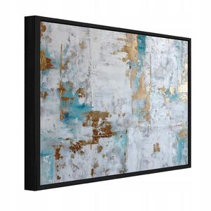 Wallarena ZARÁMOVANÉ obrazy mramor abstraktná sivá 100x70 cm vyobraziť