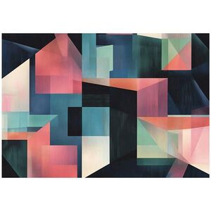 Wallarena ABSTRAKTNÁ geometrická farebná fototapeta do obývačky/spálne 250x175 vyobraziť