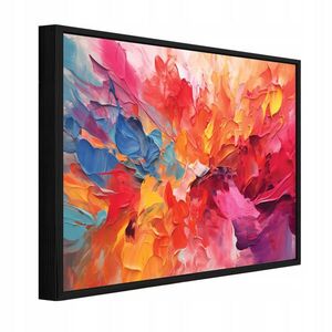 Wallarena ZARÁMOVANÉ obrazy abstraktný akvarel farebný 120x80 cm vyobraziť