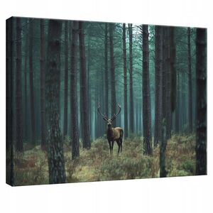 Wallarena TLAČ NA PLÁTNE Jeleň Les Príroda Modern 100x70 vyobraziť