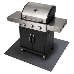 TULUP PODLOŽKA POD GRIL Ochranná doska Kov Čierna 100x80 cm vyobraziť