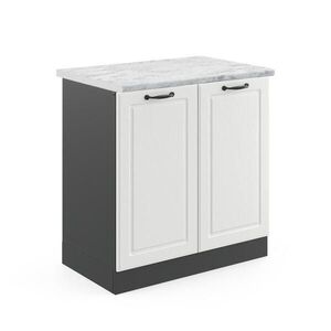 Vicco SPODNÁ SKRINKA POD DREZ R-Line Biely vidiecky dom 80 cm , AP Marble vyobraziť