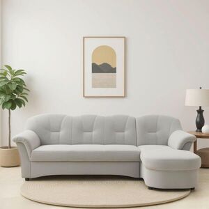 MID.YOU ROHOVÁ SEDAČKA, textil, strieborná vyobraziť