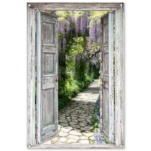 OnlyWow ZÁHRADNÝ PLAGÁT Priehľad - Les - Kamene - Jar 80x120 cm vyobraziť