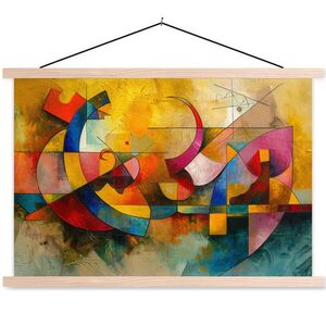 MuchoWow PLAGÁT S MAGNETICKÝMI LIŠTAMI Umenie - abstraktné - moderné 90x60 cm vyobraziť