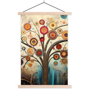 MuchoWow PLAGÁT S MAGNETICKÝMI LIŠTAMI Strom - Strom života - Farba 40x60 cm vyobraziť