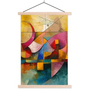 MuchoWow PLAGÁT S MAGNETICKÝMI LIŠTAMI Umenie - abstraktné - moderné 60x90 cm vyobraziť