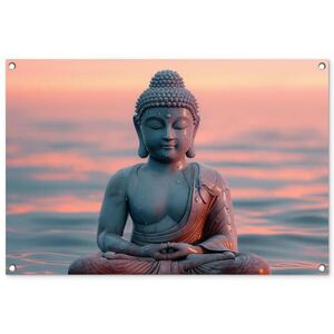 OnlyWow ZÁHRADNÝ PLAGÁT Budha - Socha - Budha - Voda - Umenie - Budha 90x60 cm vyobraziť