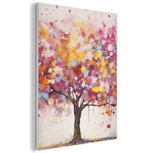 MuchoWow AKUSTICKÝ OBRAZ Akvarel - Strom - Umenie - Abstraktné 70x100 cm vyobraziť
