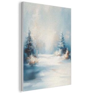 MuchoWow AKUSTICKÝ OBRAZ Les – Zima – Príroda – Abstrakt – Sneh 60x80 cm vyobraziť