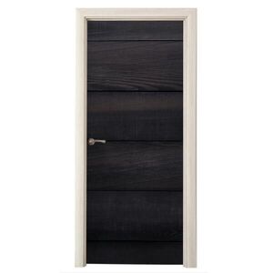 MuchoWow NÁLEPKA NA DVERE Čierne pozadie s textúrou dosiek 95x235 cm vyobraziť