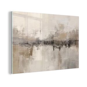 MuchoWow OBRAZ NA AKRYLOVOM SKLE Moderné umenie - Abstraktné - Béžové 90x60 cm vyobraziť
