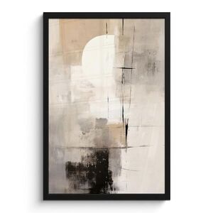 MuchoWow ZARÁMOVANÝ PLAGÁT Abstraktné - Umenie - Sivé 40x60 cm vyobraziť