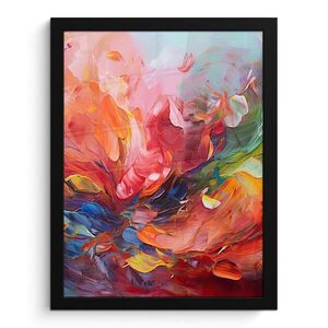 MuchoWow ZARÁMOVANÝ PLAGÁT Olejomaľba - Umenie - Abstraktné - Farebné 30x40 cm vyobraziť