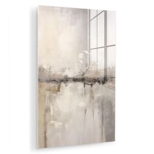 MuchoWow OBRAZ NA AKRYLOVOM SKLE Moderné umenie - Abstraktné - Béžové 60x90 cm vyobraziť