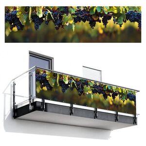 MuchoWow BALKÓNOVÁ ZÁSTENA Hrozno - Víno - Príroda - Zelená 300x85 cm vyobraziť