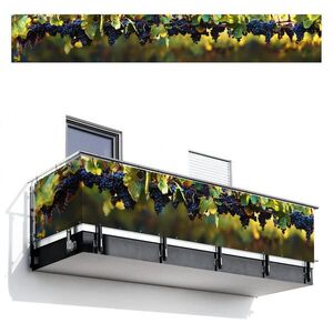 MuchoWow BALKÓNOVÁ ZÁSTENA Hrozno - Víno - Príroda - Zelená 500x75 cm vyobraziť