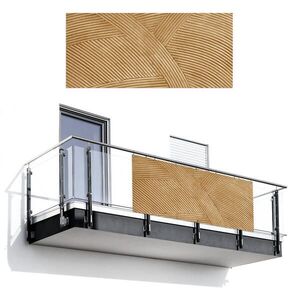 MuchoWow BALKÓNOVÁ ZÁSTENA Štruktúra - Príroda - Umenie - Ratan 200x90 cm vyobraziť