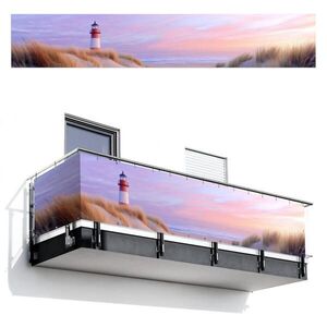 MuchoWow BALKÓNOVÁ ZÁSTENA Maják - duny - západ slnka 500x85 cm vyobraziť