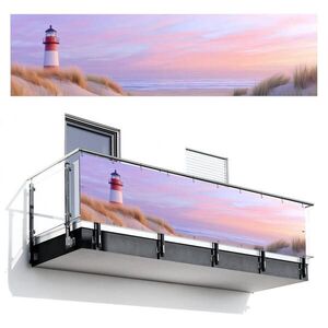 MuchoWow BALKÓNOVÁ ZÁSTENA Maják - duny - západ slnka 300x80 cm vyobraziť