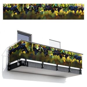 MuchoWow BALKÓNOVÁ ZÁSTENA Hrozno - Víno - Príroda - Zelená 500x100 cm vyobraziť