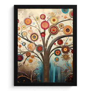 MuchoWow ZARÁMOVANÝ PLAGÁT Strom - Strom života - Farba 30x40 cm vyobraziť
