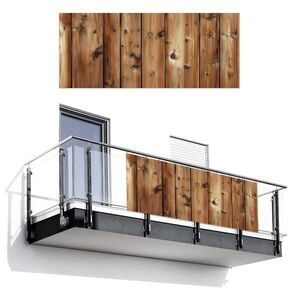 MuchoWow BALKÓNOVÁ ZÁSTENA Drevo - police - hnedé 300x120 cm vyobraziť