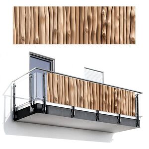 MuchoWow BALKÓNOVÁ ZÁSTENA Drevo - Stonka - svetlohnedá 300x90 cm vyobraziť