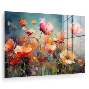 MuchoWow OBRAZ NA AKRYLOVOM SKLE Kvety - Akvarel - Umenie - Botanické - Príroda 90x60 cm vyobraziť
