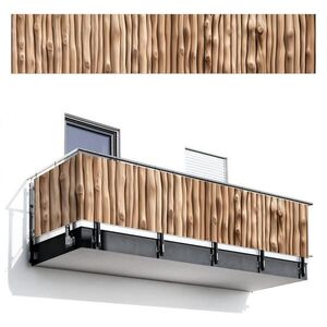 MuchoWow BALKÓNOVÁ ZÁSTENA Drevo - Stonka - svetlohnedá 500x95 cm vyobraziť
