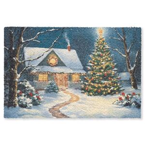 MuchoWow ROHOŽKA Vianoce - Vianočný stromček - Zima - Domov - Sneh 90x60 cm vyobraziť