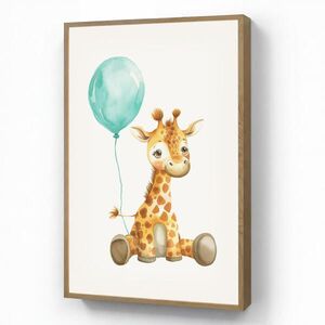 OnlyWow NOČNÁ LAMPA Žirafa - Dieťa - Zvieratá - Modrý balón 70x100 cm vyobraziť